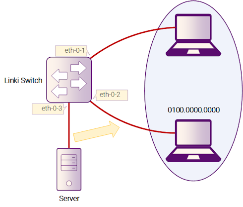 Рисунок 2-4: Static multicast MAC address table
